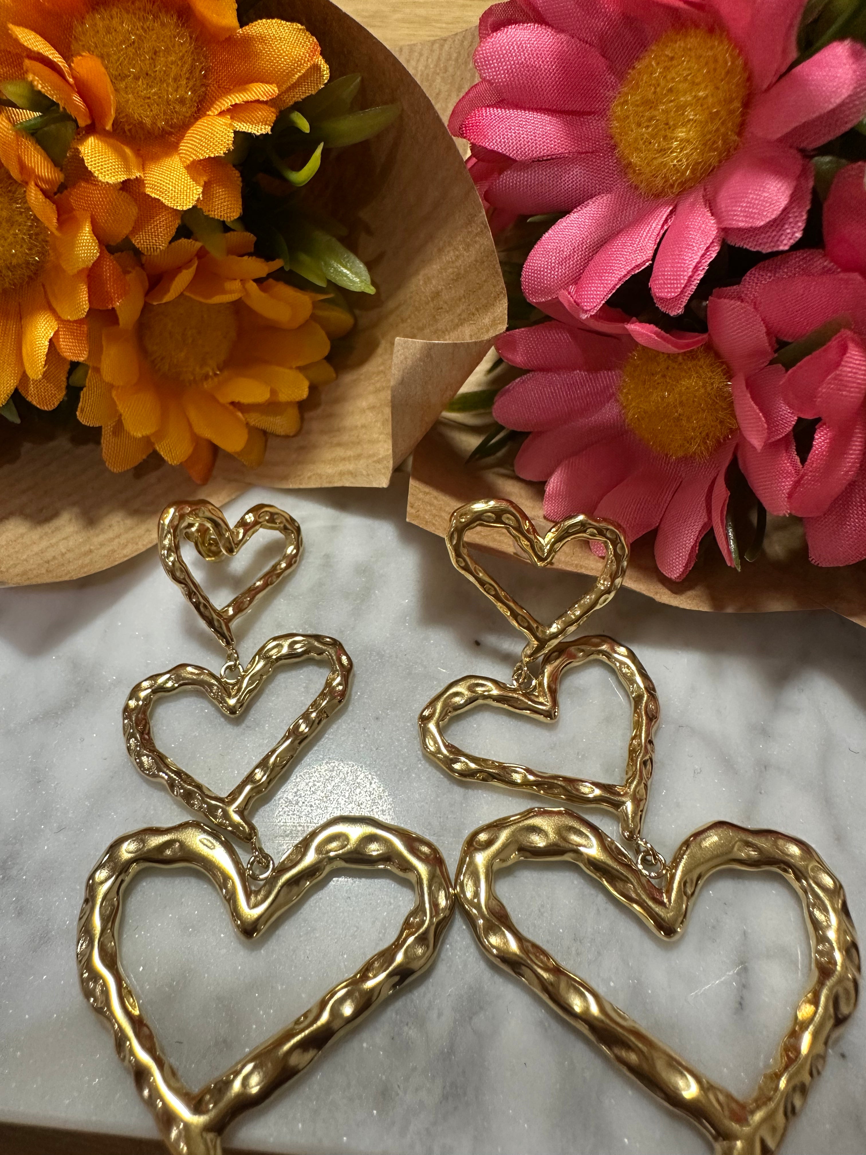 boucle triple coeur